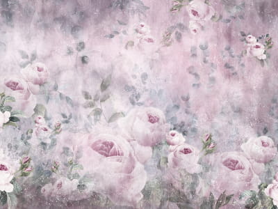 Fototapete Kleine rosa Blüten