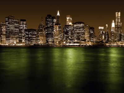 Fototapete Abendlichter von New York