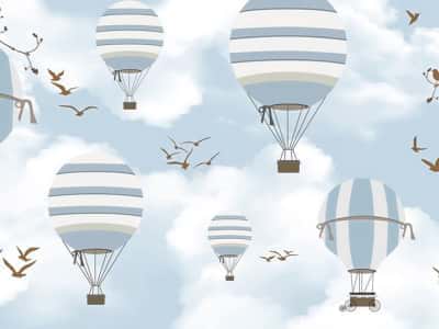 Fototapete Luftballons am Himmel