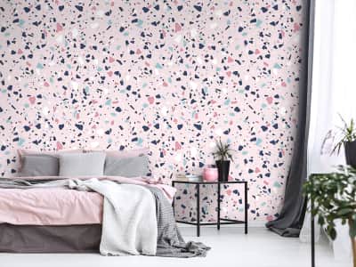 Fototapete Rosa Mosaikmarmor