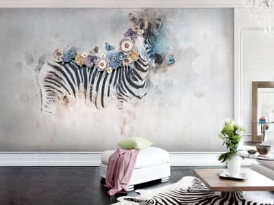 Fototapete Zebrazeichnung