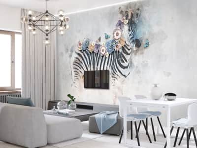 Fototapete Zebrazeichnung