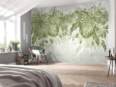 Fototapete Monstera verlässt das Zeichnen
