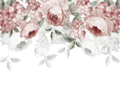 Fototapete Volumetrische rosa Blüten