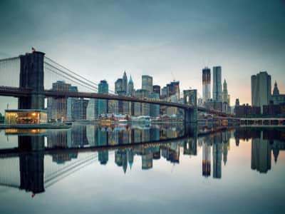 Fototapete Sonnenuntergang in New York