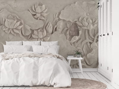 Fototapete Florales Flachrelief