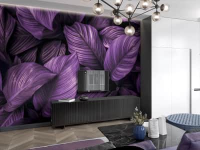 Fototapete Violettes Laub