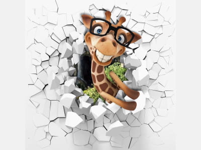 Fototapete Giraffe 3D