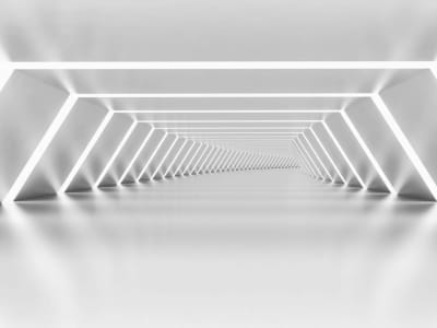 Fototapete Endloser Tunnel 3D
