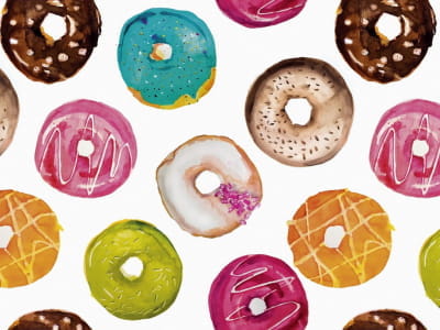 Fototapete Donuts