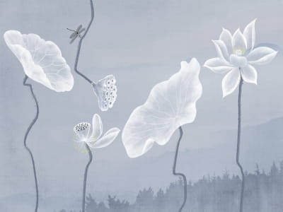 Fototapete Lotusblumen