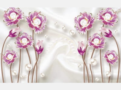 Fototapete Samtblumen 3D