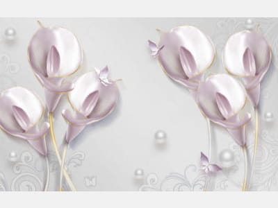 Fototapete Zarte Callas 3D