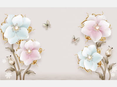 Fototapete Unvergleichliche Frühlingsblumen