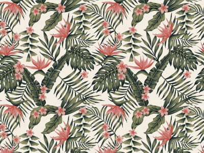 Fototapete Tropische Blumen