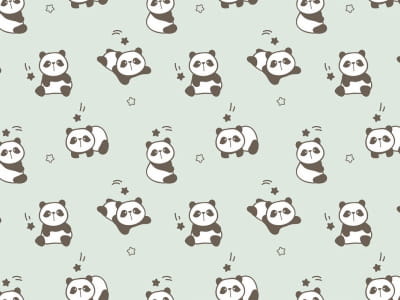 Fototapete Baby-Pandas