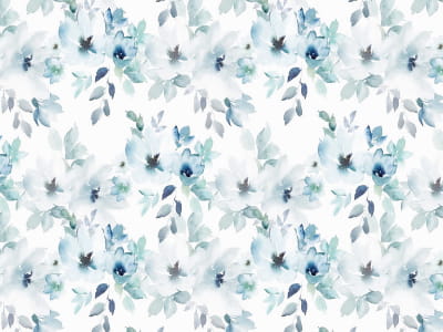 Fototapete Zarte blaue Blüten