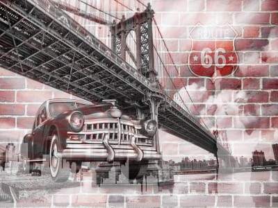Fototapete Manhattan-Brücke