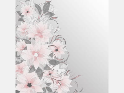 Fototapete Exquisites Blumenmuster