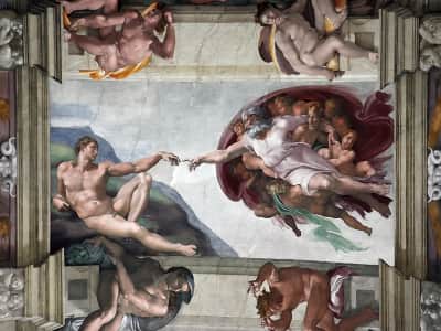 Fototapete Entstehung des Adam-Fresko