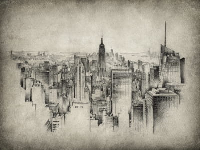 Fototapete Grafik New York