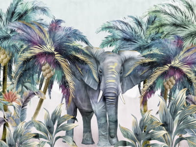 Fototapete Elefant in den Tropen