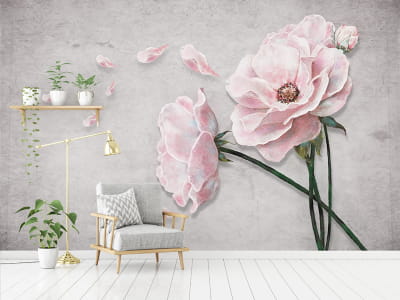 Fototapete Zarte Teerose 3D
