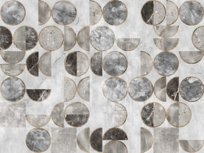 Fototapete Mosaikgrauer Marmor