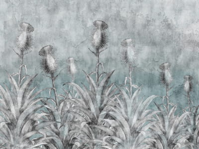 Fototapete Schottische Distel