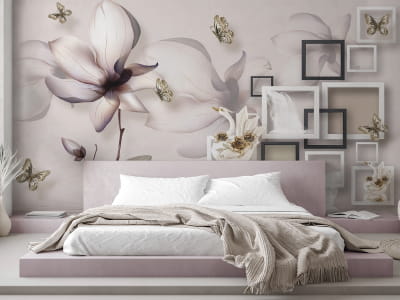 Fototapete Zarte Magnolie 3D