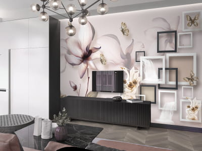 Fototapete Zarte Magnolie 3D