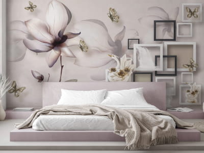 Fototapete Zarte Magnolie 3D