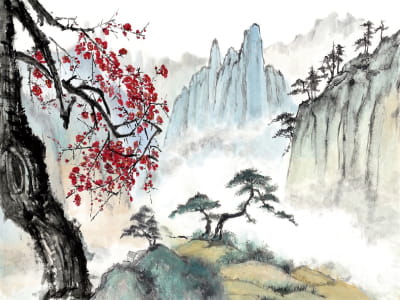 Fototapete Huangshan-Gebirge