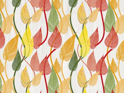 Fototapete Bunte Herbstblätter