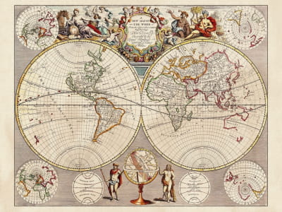 Fototapete Atlas der Alten Welt