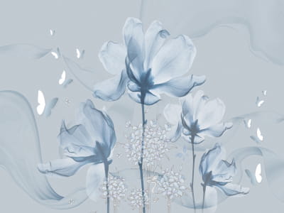 Fototapete Blumen der Morgendämmerung