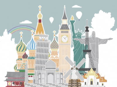 Fototapete Architektur der Welt