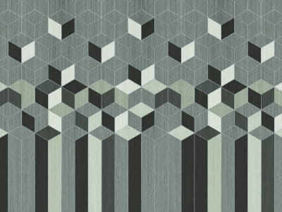Fototapete Grüne Geometrie