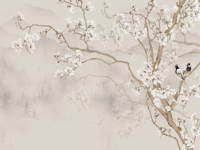 Fototapete Die Schönheit der Magnolie
