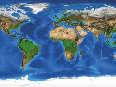 Fototapete Großer Atlas der Welt