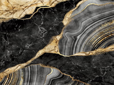 Fototapete Marmor mit Gold