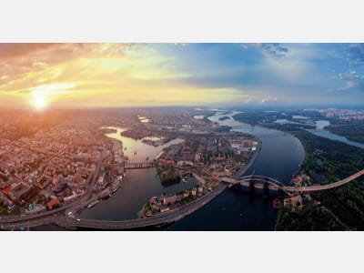 Fototapete Panorama von Kiew