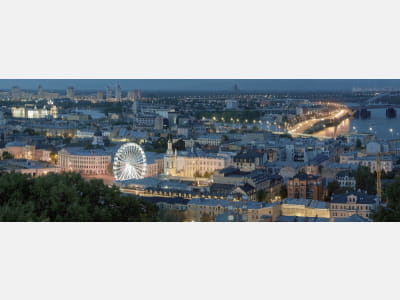 Fototapete Kiew, Stadtpanorama