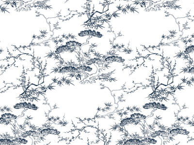 Fototapete Chinoiserie-Fresko