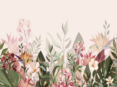 Fototapete Exotische Blumen