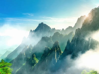 Fototapete Huangshan-Gebirge, China