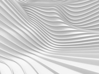 Fototapete 3D weiße Wellen