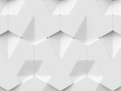 Fototapete Weiße 3D-Panels