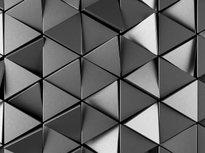 Fototapete Graue Dreiecke 3D