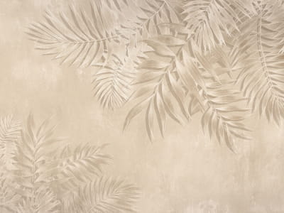Fototapete Palmbeige Blätter 